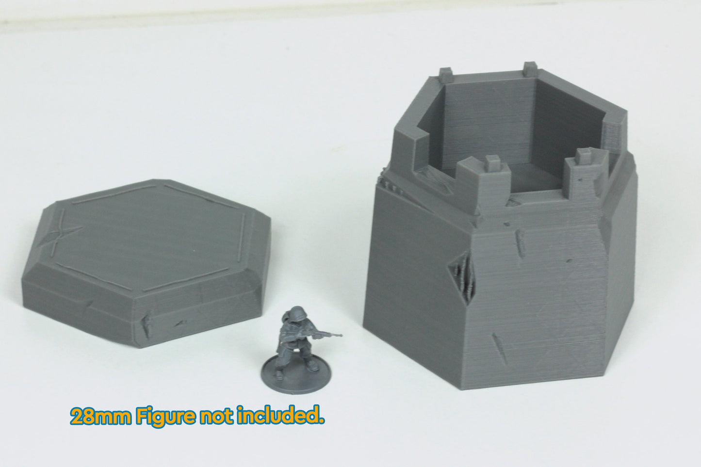Watch Tower Bunker - Tabletop Wargaming WW2 Terrain | 15mm 20mm 28mm Miniature 3D Printed Model | Bolt Action