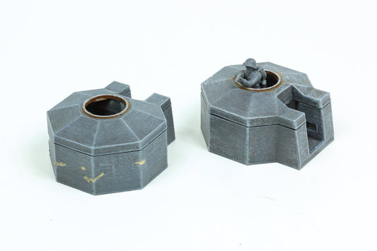 Pillbox Bunker Set Utah Beach - Tabletop Wargaming WW2 Terrain | 15mm 20mm 28mm Miniature 3D Printed Model | Bolt Action