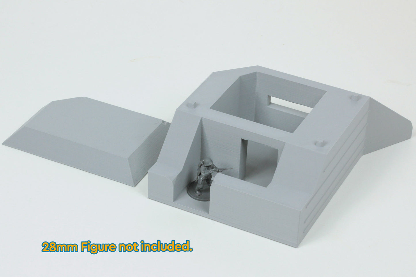 German Bunkers Set (7 Bunkers) Set no2 - Tabletop Wargaming WW2 Terrain - 15mm - 20mm - 28mm - Miniature 3D Printed Model