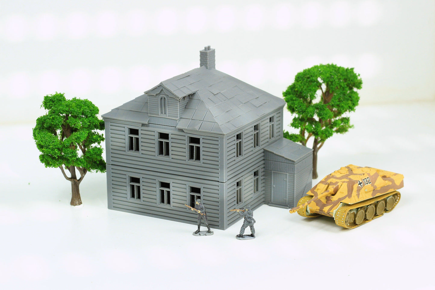 Dacha Villager House - Tabletop Wargaming WW2 Terrain | 15mm 20mm 28mm HO Miniature 3D Printed Model | Bolt Action