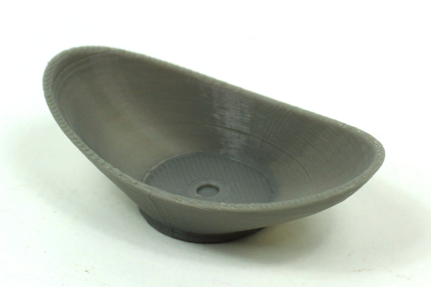 Modern Oval Sink | 1:12 Scale Dollhouse Bathroom Furniture | 3D Printed Miniature