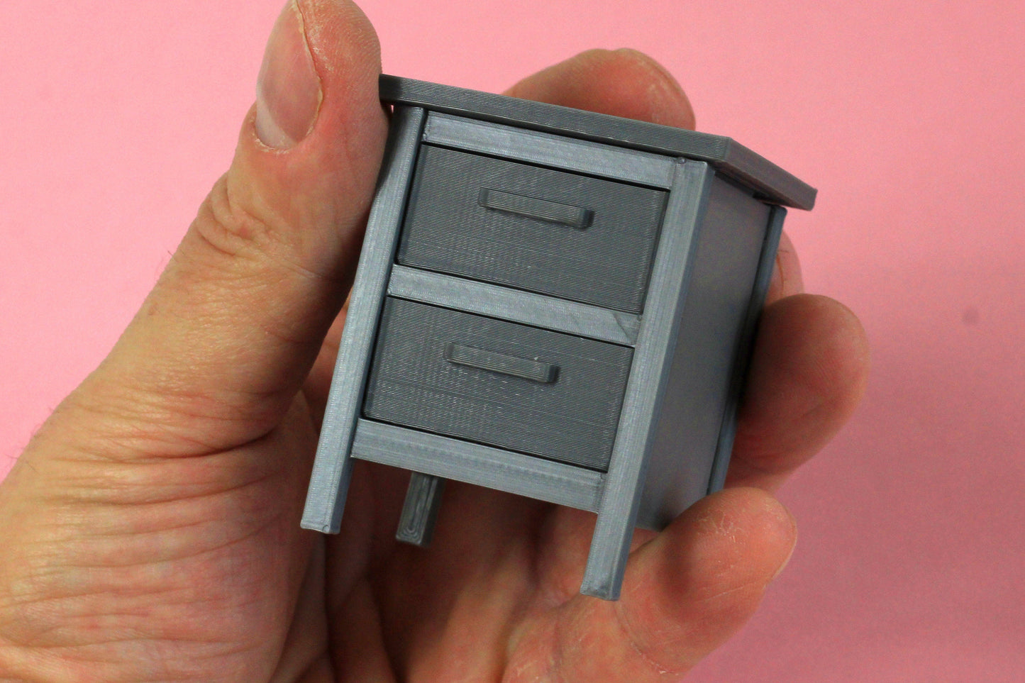 Modern Nightstand  - Dollhouse Miniature 1:12 Miniature Dollhouse Furniture