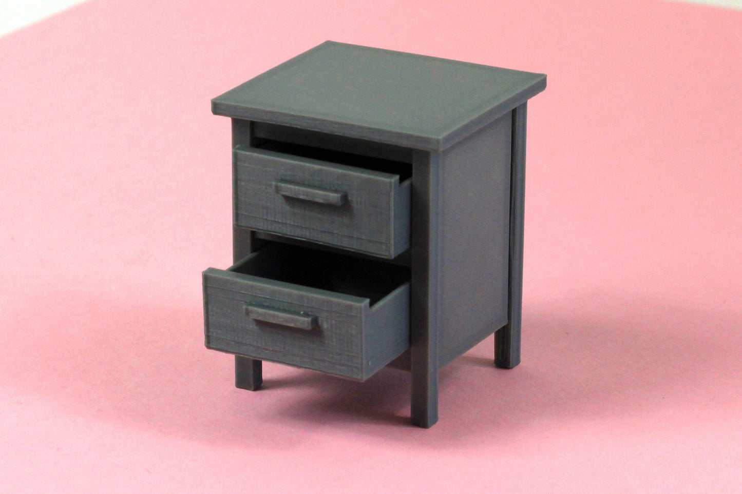 Modern Nightstand  - Dollhouse Miniature 1:12 Miniature Dollhouse Furniture