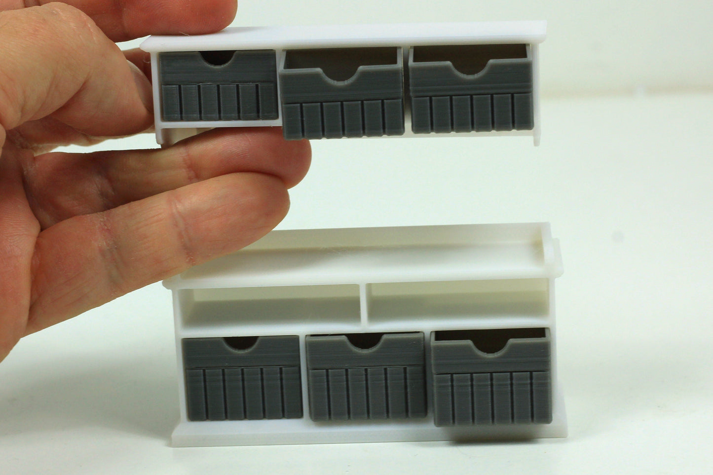 Entryway Wardrobe Set | 1:12 Scale Dollhouse Furniture | 3D Printed Modern Miniature