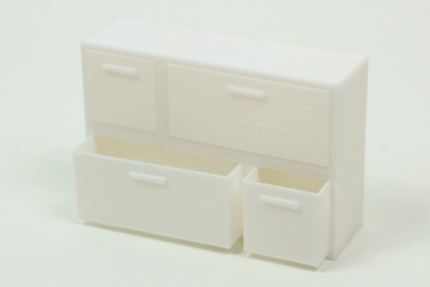 Modern Cupboard Combination | 1:12, 18 Scale Dollhouse Furniture | 3D Printed Storage Unit