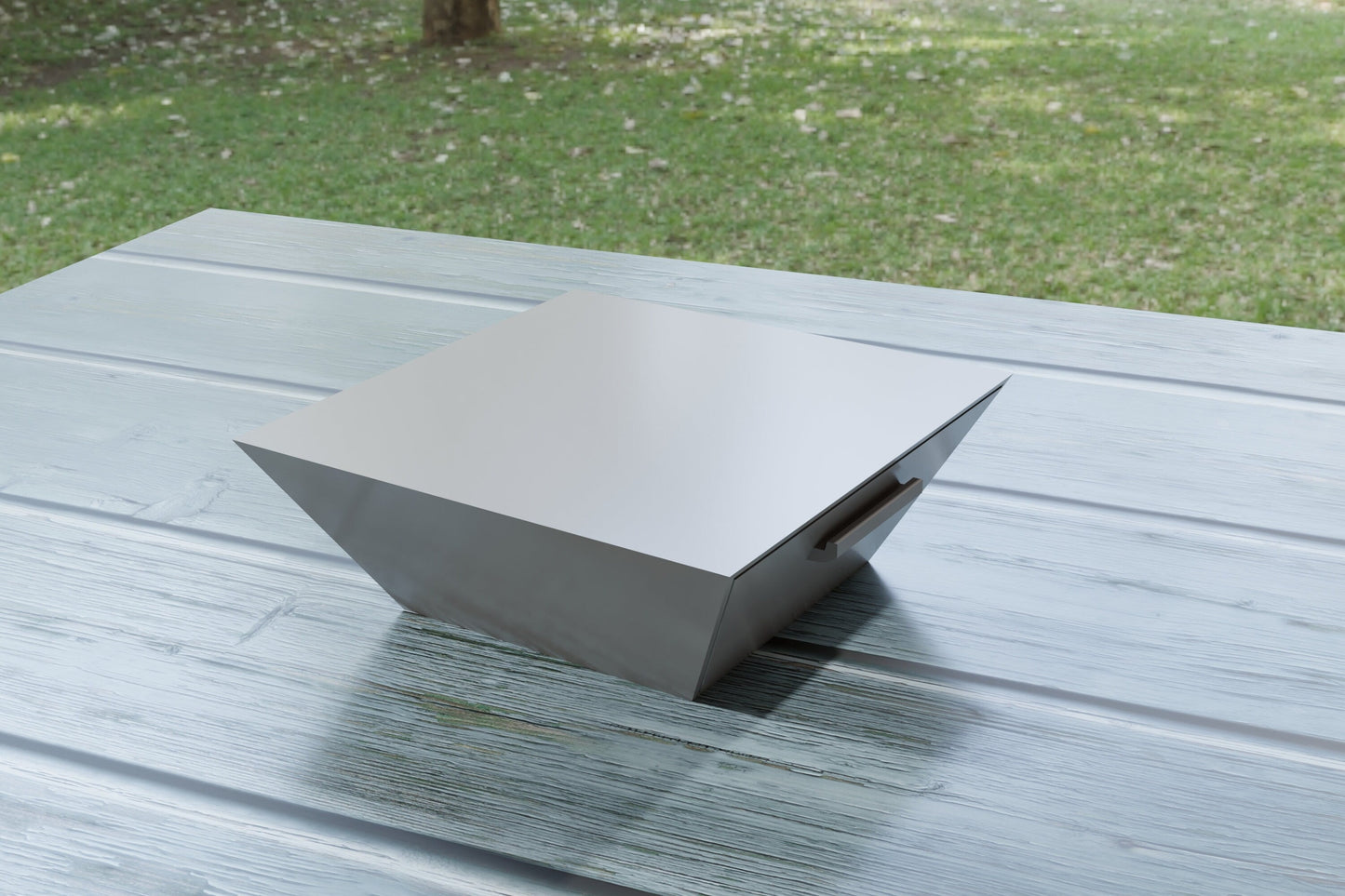 Inverted Pyramid Coffee Table: Modern Dollhouse Miniature Furniture