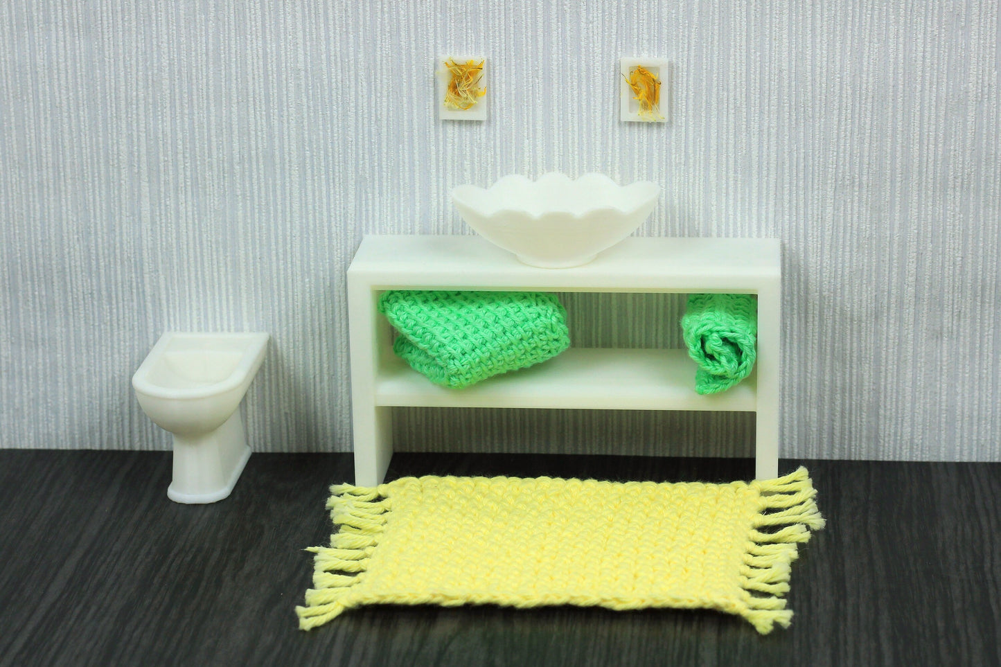 Modern Bidet | 1:12, 18, 24 & 6 Scale Dollhouse Bathroom Furniture | 3D Printed Miniature