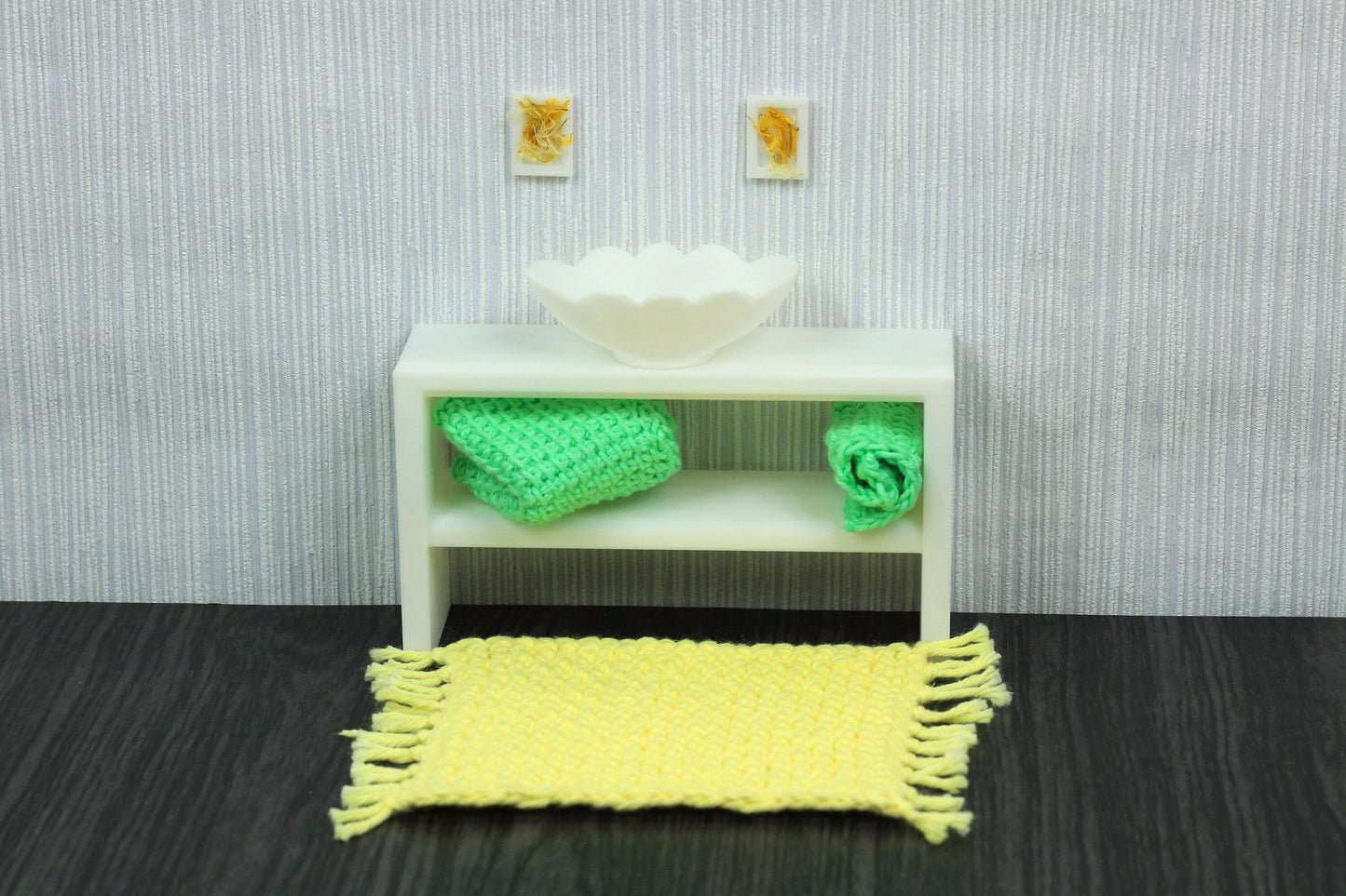 Lotus Oval Sink - 1:12 Dollhouse Miniature Furniture