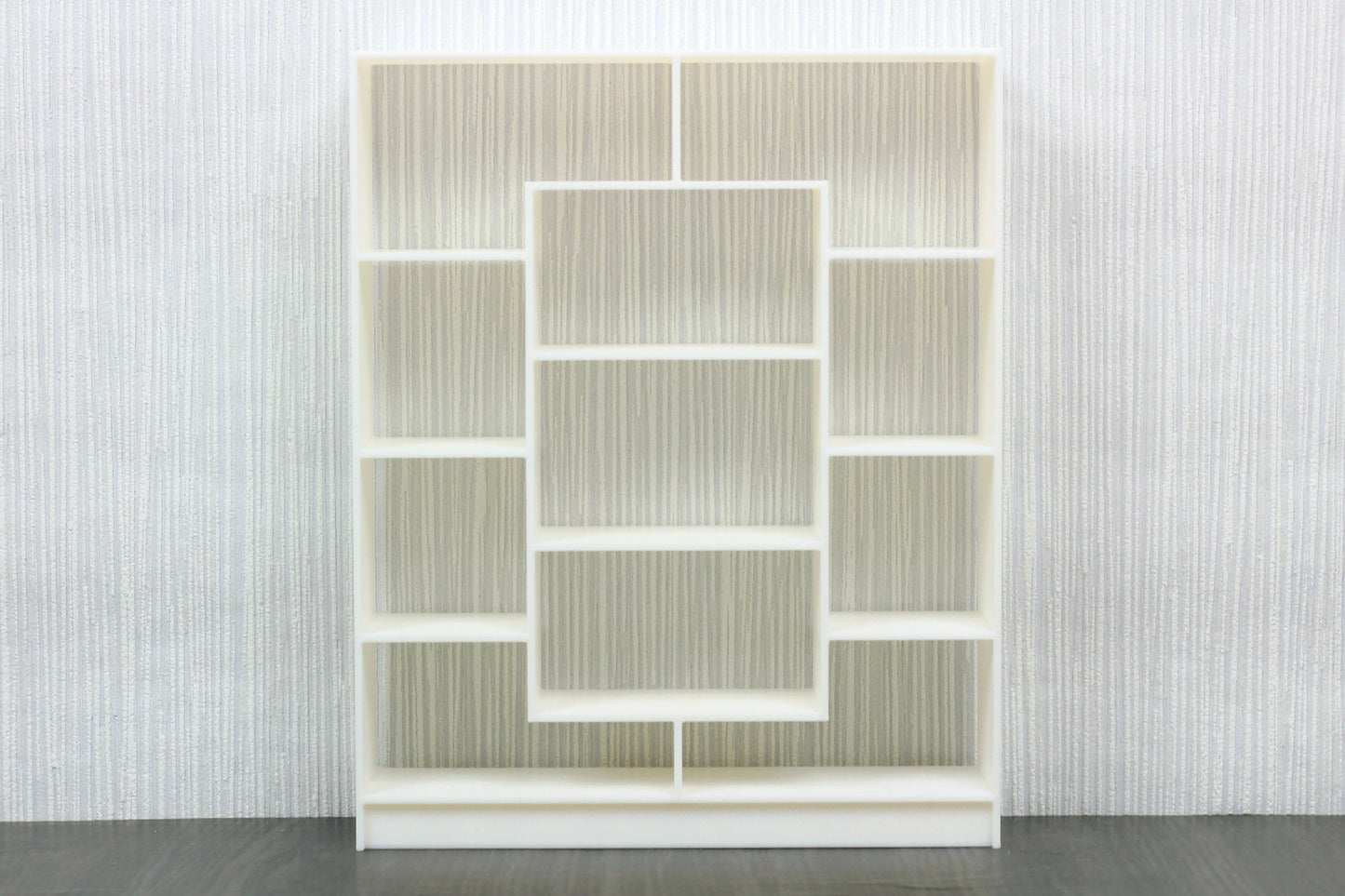 Large Modern Bookshelf | 1:12, 18 & 24 Scale Dollhouse Furniture | 3D Printed Miniature