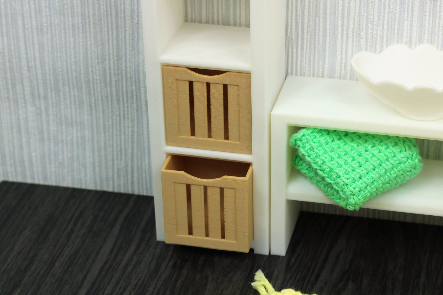 Dollhouse Miniature Bathroom Furniture Set - 1:12 Scale