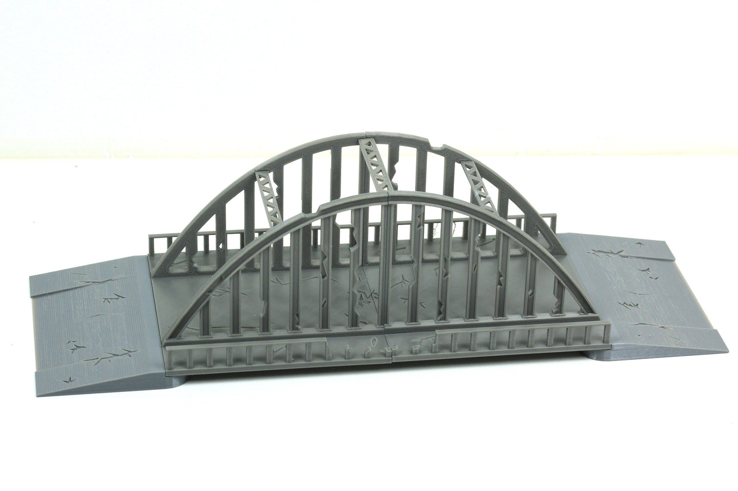 Steel Arch Bridge - Tabletop Wargaming WW2 Terrain Miniature | 15mm 20mm 28mm | 3D Printed Model