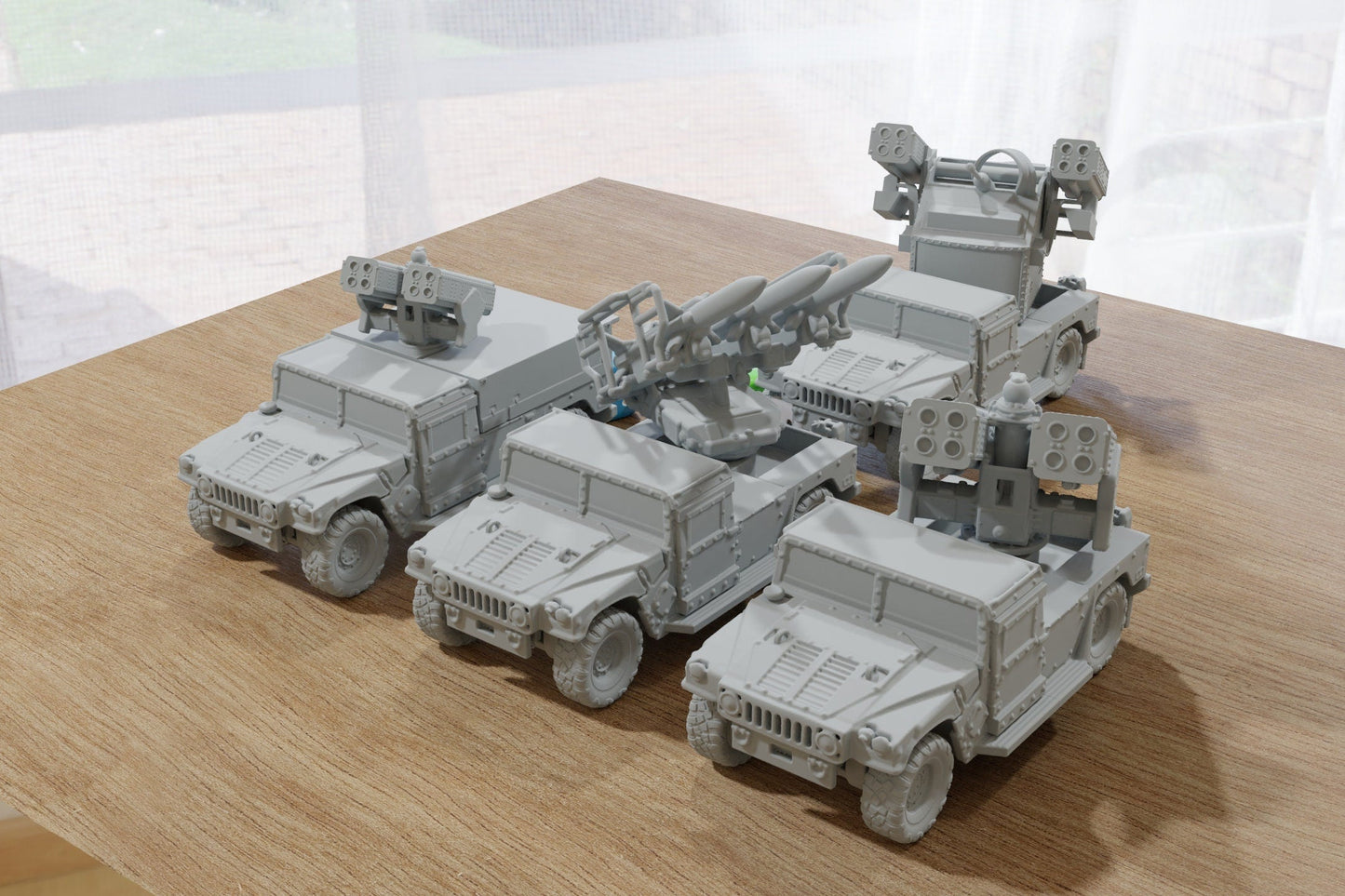 Armed Humvee (Hummer) - Miniature Gaming Tabletop RPG  - 28mm Vehicle