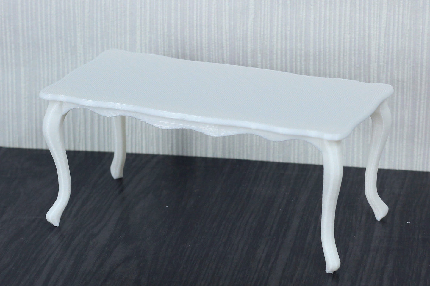 1:12 Scale Miniature Dining Table | Modern Dollhouse Furniture | 3D Printed Dollhouse Table Made in Germany