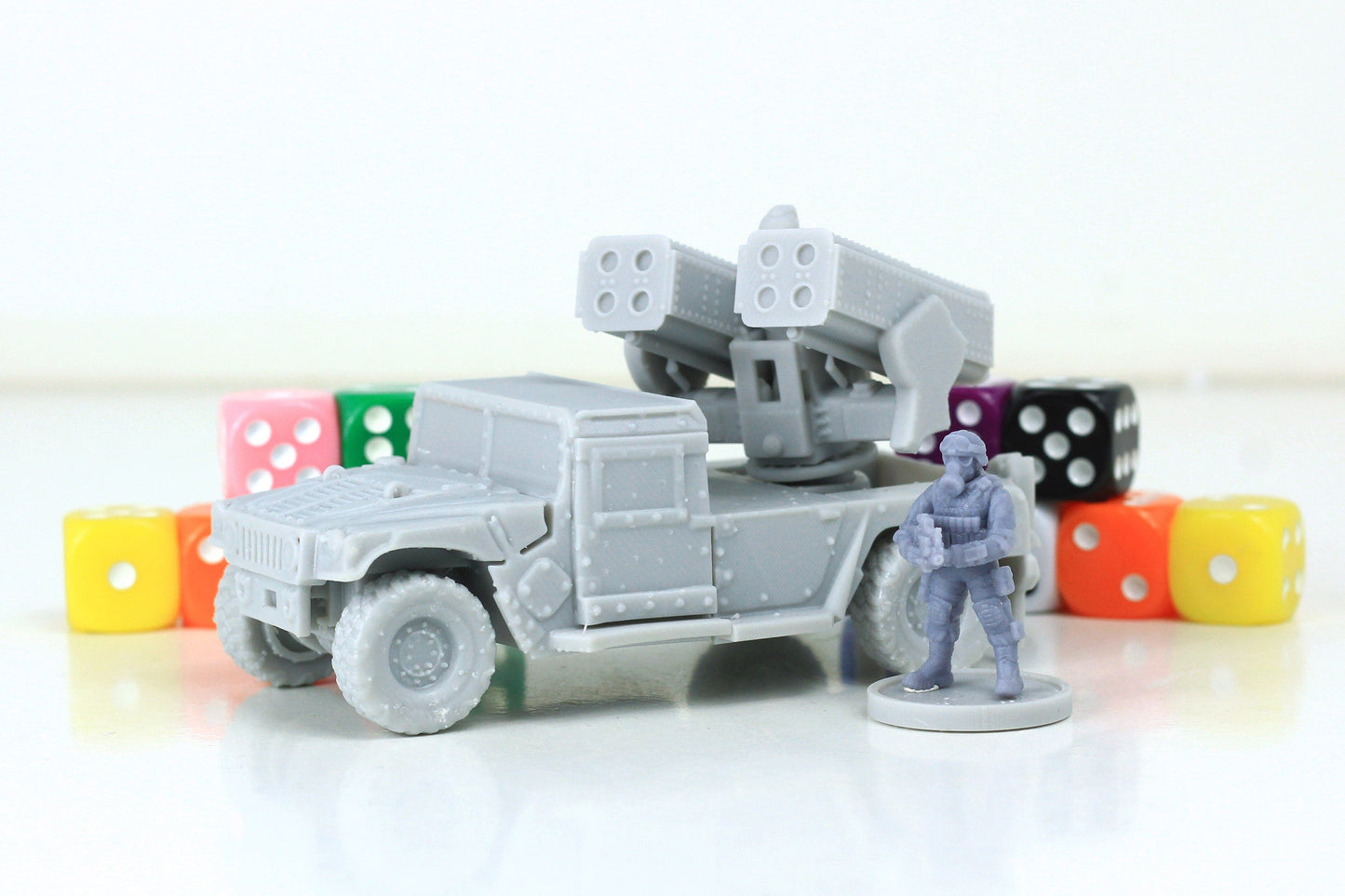 Armed Humvee (Hummer) - Miniature Gaming Tabletop RPG  - 28mm Vehicle