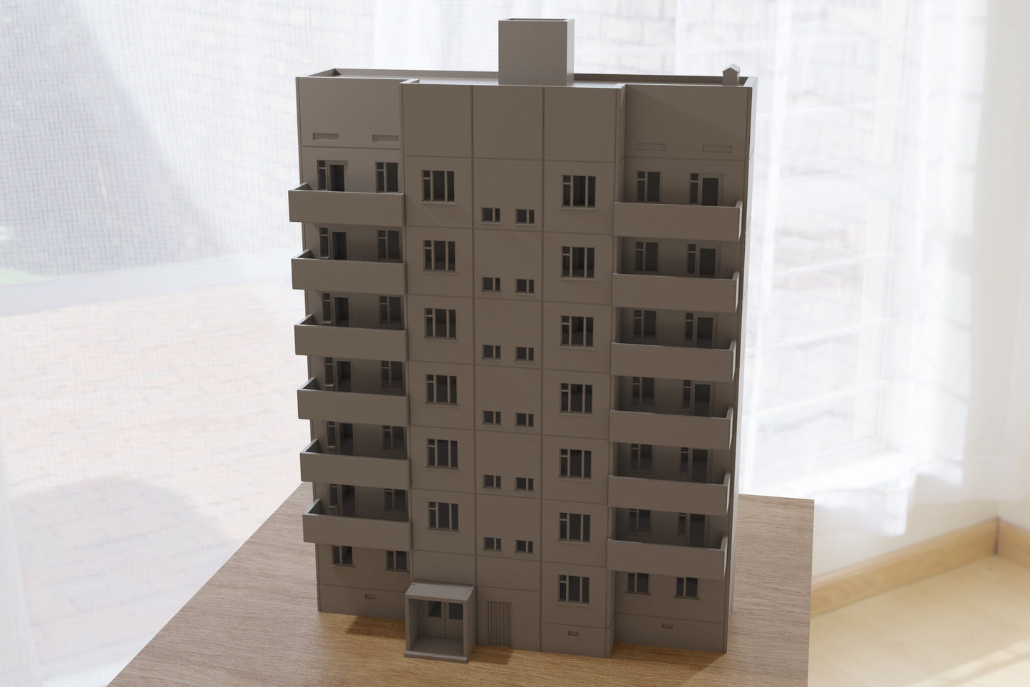 ZONA ALFA Pripyat Apartment Tower Type 1 - RPG Miniatures Gaming Terrain
