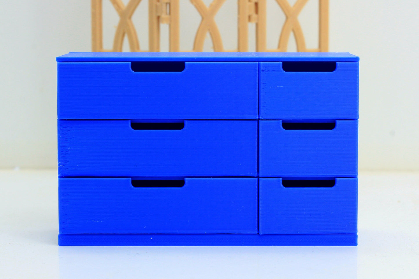 Dresser with six drawers - Dollhouse Miniature 1:12 Miniature Dollhouse Furniture