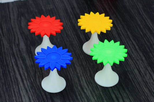 Colorful Sunflower Side Table - 1:12 Dollhouse Miniature Furniture