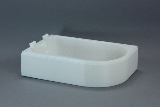 Whirlpool Bathtub | 1:12, 18 & 24 Scale Dollhouse Bathroom Furniture | 3D Printed Miniature