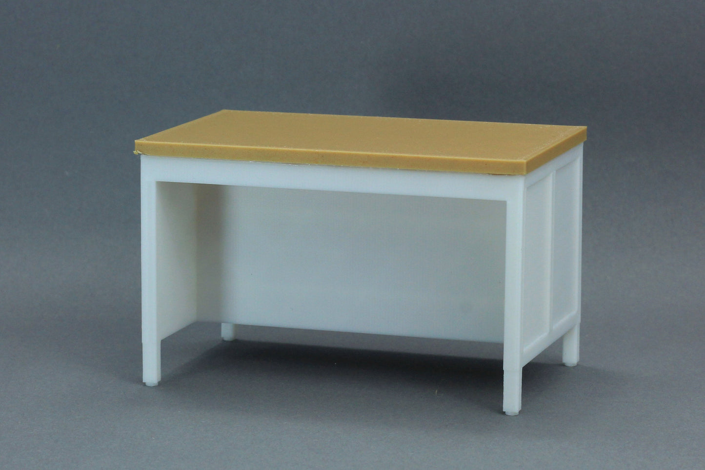 Kitchen Work Island with Stool | 1:12 Scale Dollhouse Furniture | 3D Printed Miniature