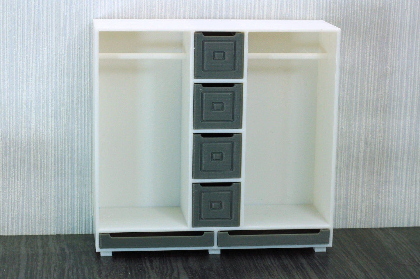 Dollhouse Miniature Closet with Cubes - 1:12 Scale