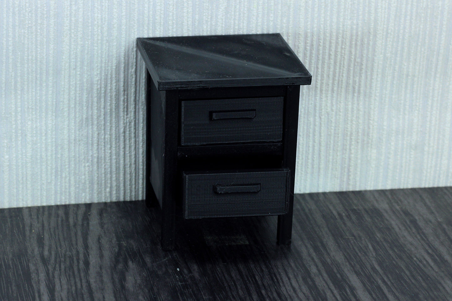 Modern Nightstand  - Dollhouse Miniature 1:12 Miniature Dollhouse Furniture