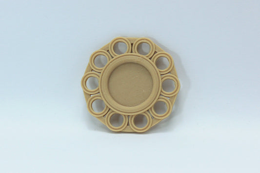 Ring Pattern Mirror Frame - 1:12 Dollhouse Miniature Furniture