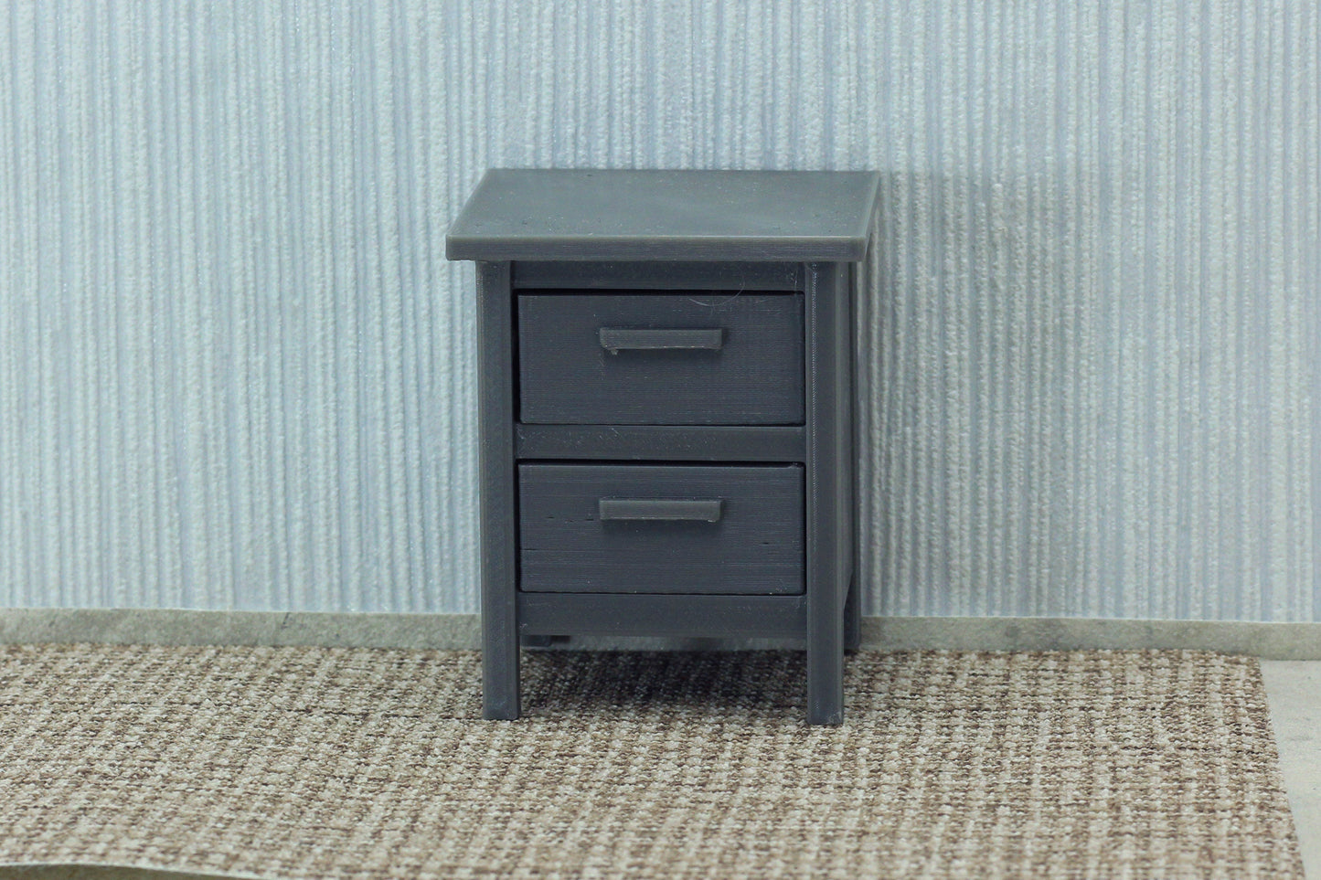 Modern Nightstand  - Dollhouse Miniature 1:12 Miniature Dollhouse Furniture