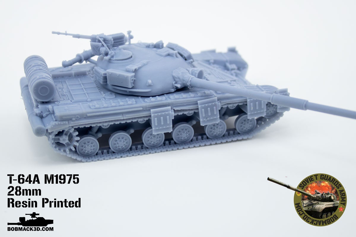 T-64A Main Battle Tank | 28mm / 20mm / 15mm Wargaming Vehicle Compatible with Team Yankee
