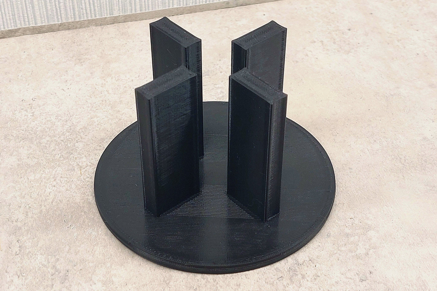 Modern Round Dollhouse Dining Table: 1/12 & 1/18 Scale Miniature Furniture