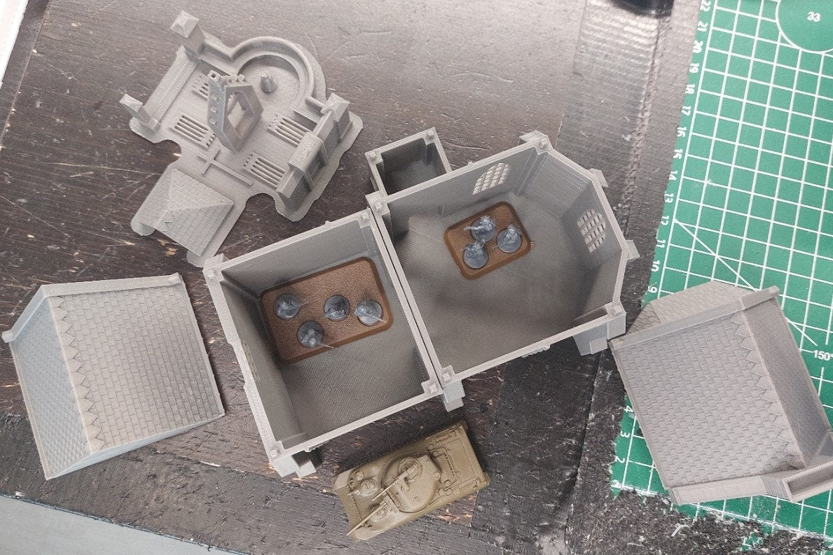 Chapelle Saint-Louis de Formigny - Tabletop Wargaming WW2 Terrain | Miniature 3D Printed Model | Flames of War - Zona Alfa - Bolt Action