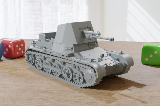 Panzerjäger I - WW2 German Tank - 3D Resin Printed 28mm / 20mm / 15mm Miniature Tabletop Wargaming Vehicle