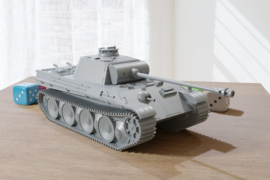 PZ.Kpfw V 'Panther' - WW2 German Tank - 3D Resin Printed 28mm / 20mm / 15mm Miniature Tabletop Wargaming Vehicle