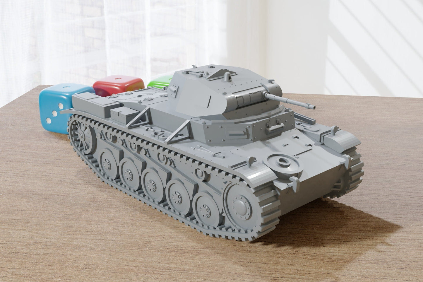 PZ.KPFW. II Ausf C - WW2 German Tank - 3D Resin Printed 28mm / 20mm / 15mm Miniature Tabletop Wargaming Vehicle