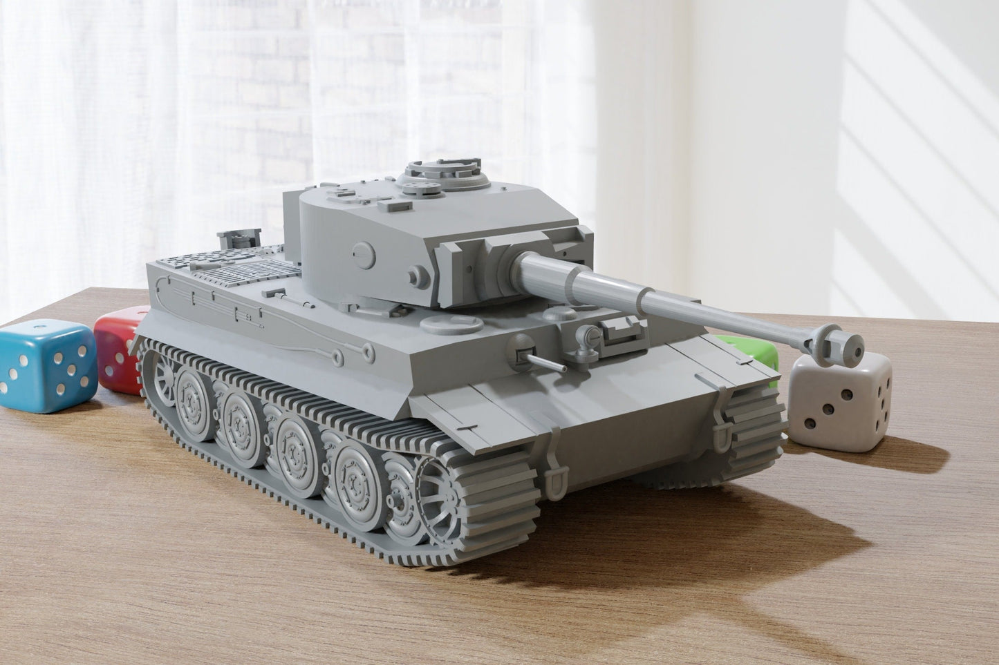 Pz.Kpfw TIGER I ausf E - WW2 German Tank - 3D Resin Printed 28mm / 20mm / 15mm Miniature Tabletop Wargaming Vehicle