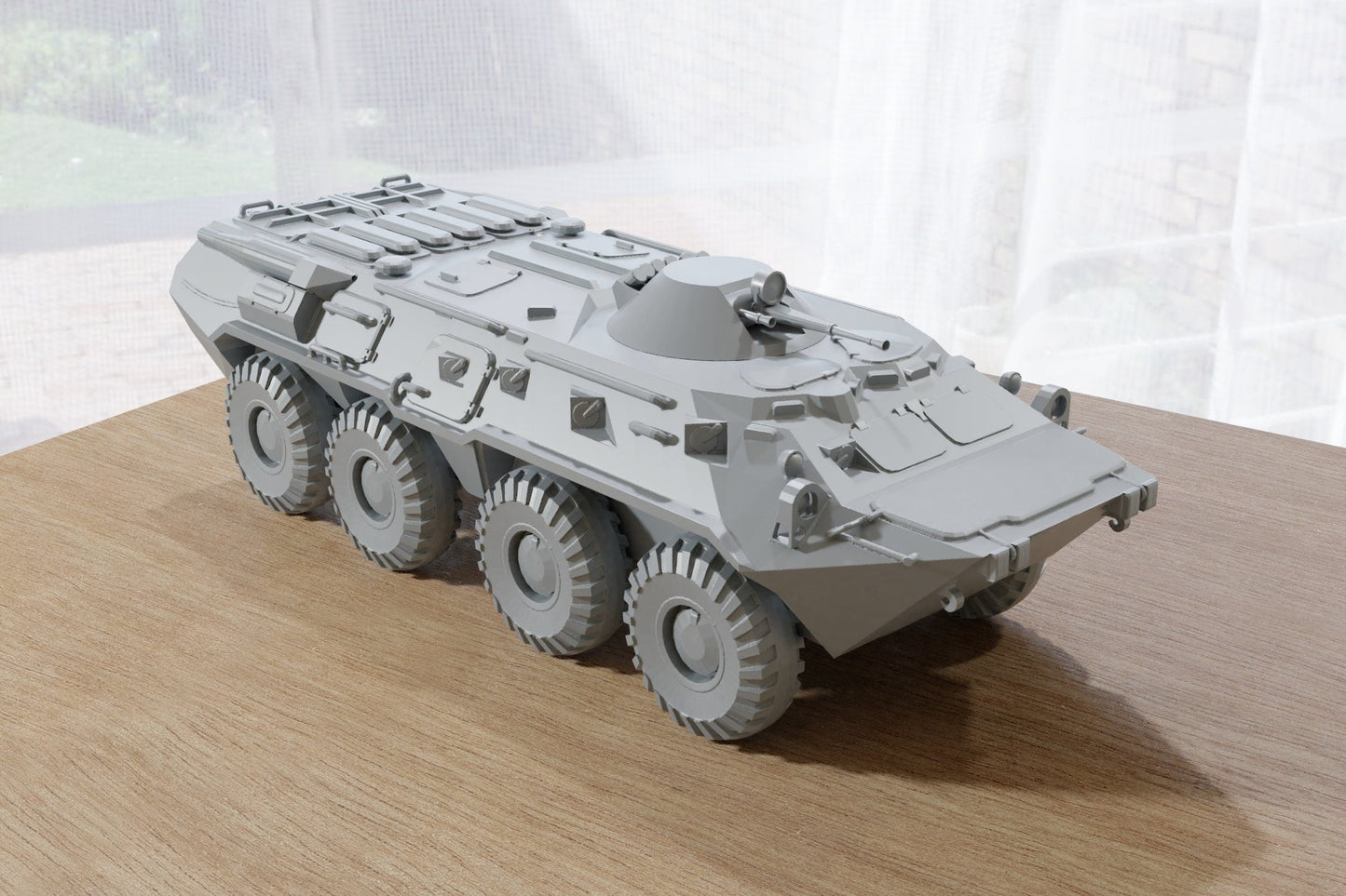 BTR-80 - Modern Wargaming Miniatures for Tabletop RPG - 28mm / 20mm Scale Armored Personnel Carrier