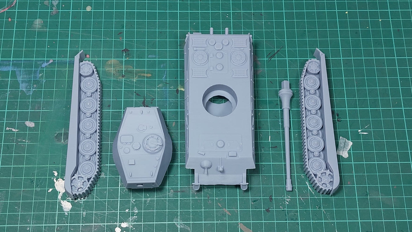 Pz.Kpfw.VI «Tiger II» (Sd.Kfz.182) - 3D Resin Printed 28mm / 20mm / 15mm Miniature Tabletop Wargaming Vehicle