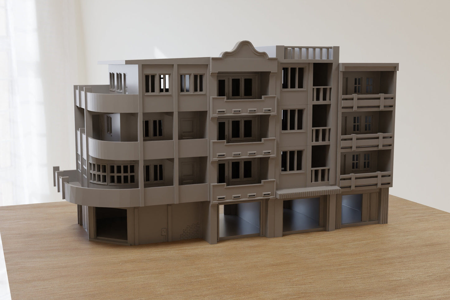 Vietnam Urban Street Row Set - 3D Printed Tabletop Wargaming Terrain - Ideal for Games like Oscar Mike - Vietnam Alpha