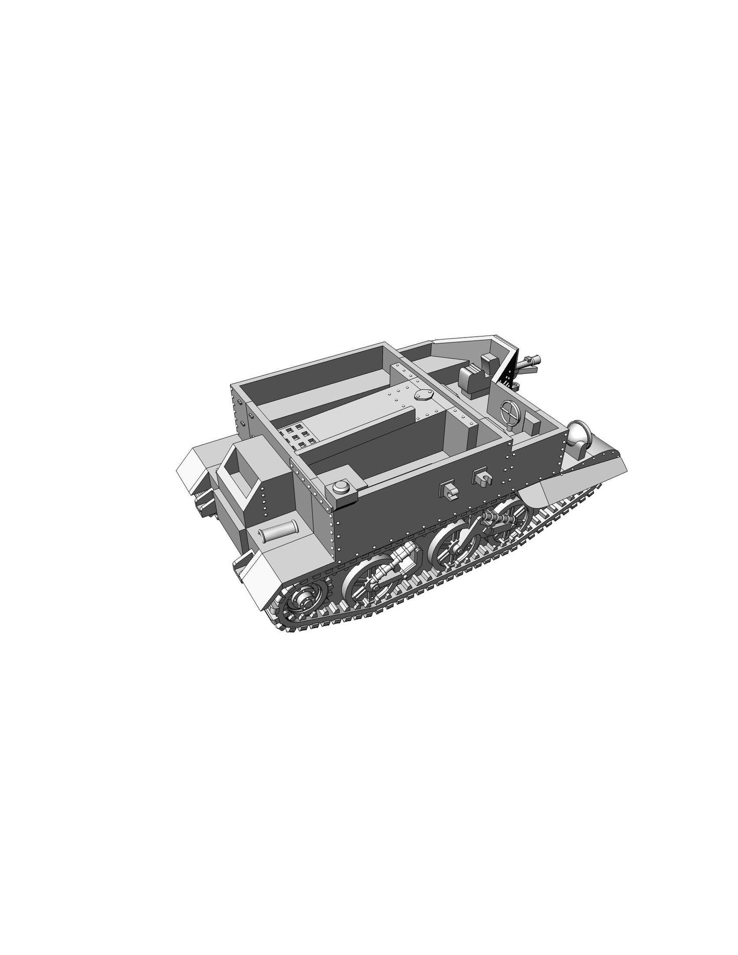 Universal Carrier MK I - British WW2 Vehicle - 3D Resin Printed 28mm / 20mm / 15mm Miniature Tabletop Wargaming