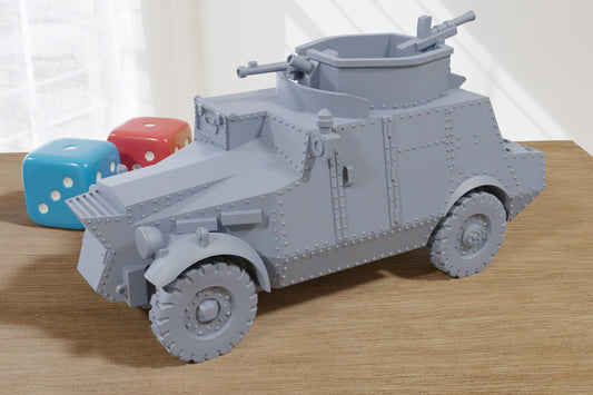 Morris Model CS9lLAC  WW2 British 3D Resin Printed 28mm / 20mm / 15mm Miniature Tabletop Wargaming Vehicle