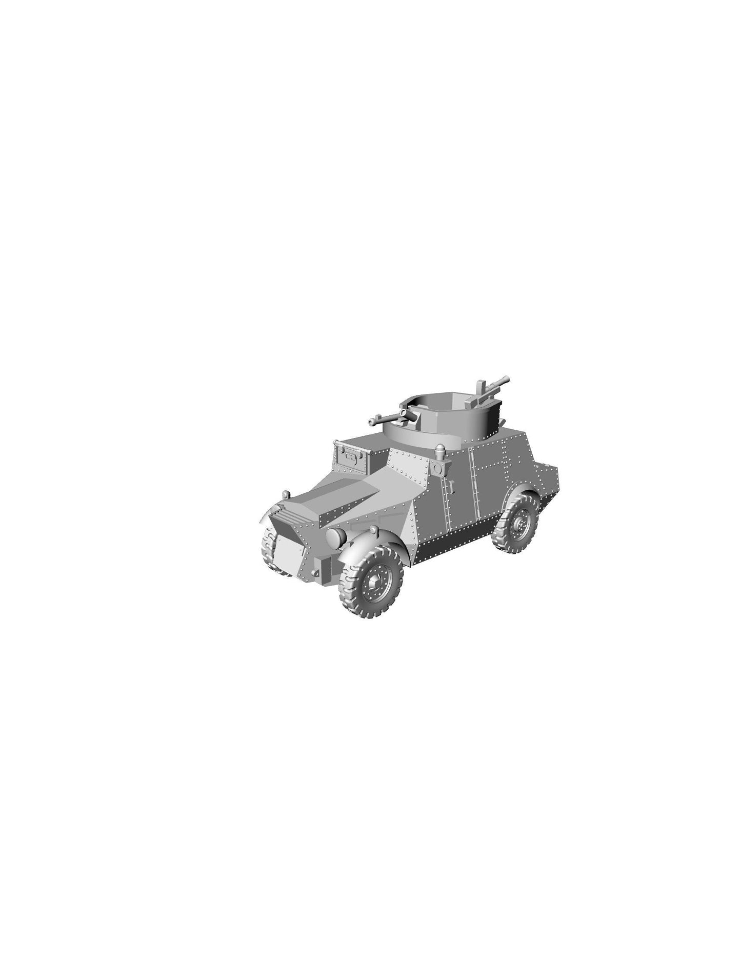 Morris Model CS9lLAC  WW2 British 3D Resin Printed 28mm / 20mm / 15mm Miniature Tabletop Wargaming Vehicle