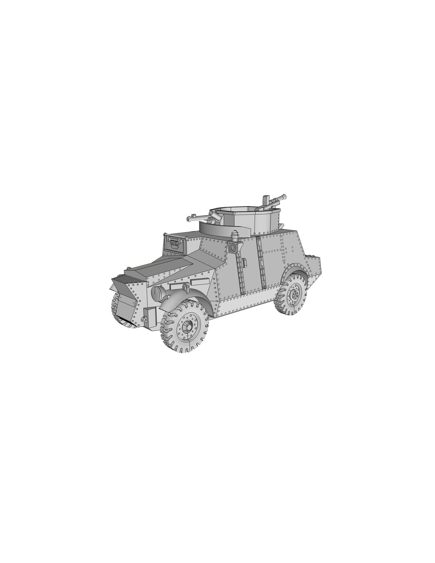 Morris Model CS9lLAC  WW2 British 3D Resin Printed 28mm / 20mm / 15mm Miniature Tabletop Wargaming Vehicle