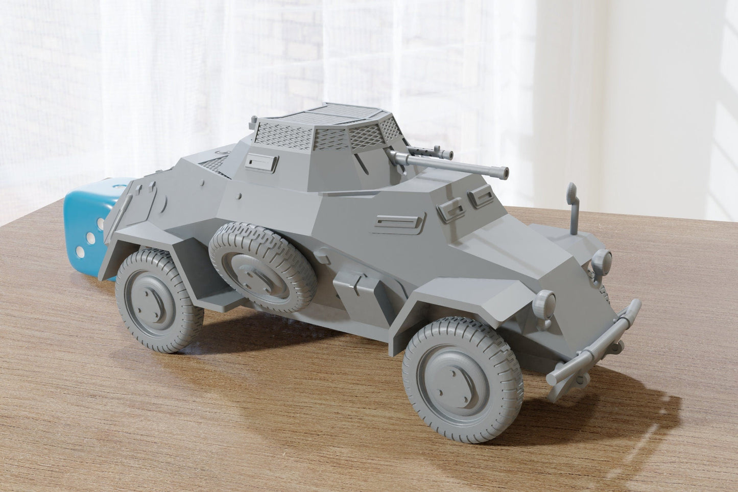 SD KFZ 222 German WW2 Light reconnaissance vehicle  - 3D Resin Printed 28mm / 20mm / 15mm Miniature Tabletop Wargaming Vehicle