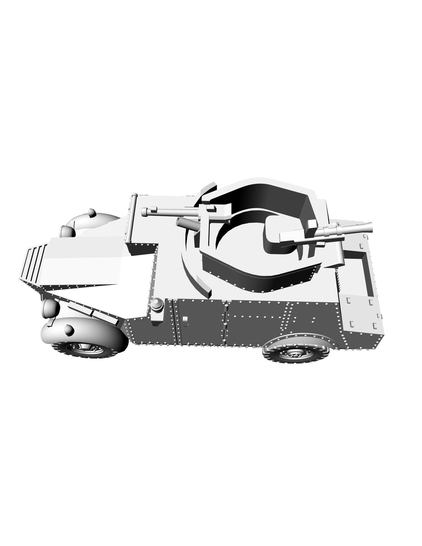 Morris Model CS9lLAC  WW2 British 3D Resin Printed 28mm / 20mm / 15mm Miniature Tabletop Wargaming Vehicle