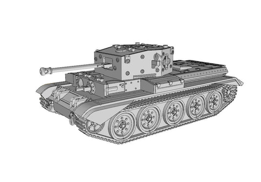 Cromwell IV WW2 British Tank - 3D Resin Printed 28mm / 20mm / 15mm Miniature Tabletop Wargaming Vehicle