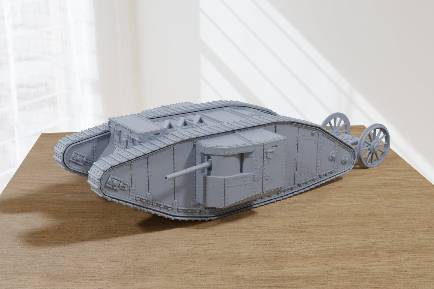 MARK I (male) British WW1 Tank - 3D Resin Printed 28mm / 20mm / 15mm Miniature Tabletop Wargaming Vehicle