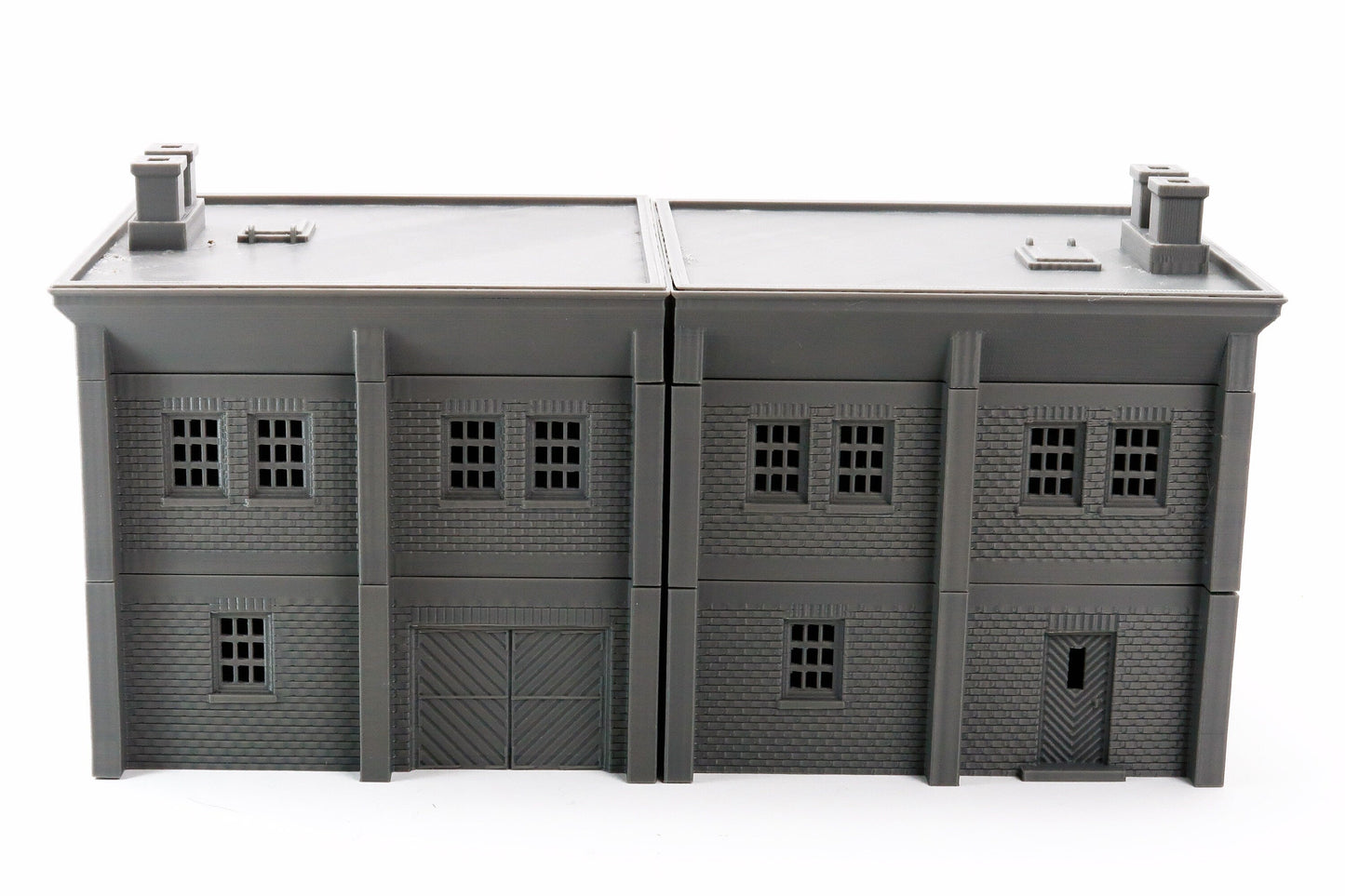 Modular Factory - Tabletop Wargaming WW2 Terrain | Miniature 3D Printed Model | Flames of War - Chain of Command