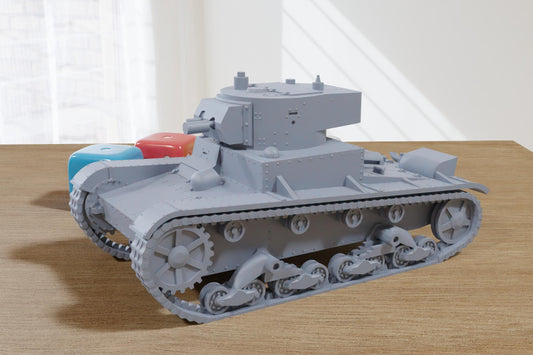 OT-130 Soviet Flamethrower Tank - 3D Printed Miniature Wargaming Combat Vehicle - 28mm / 20mm / 15mm Scale