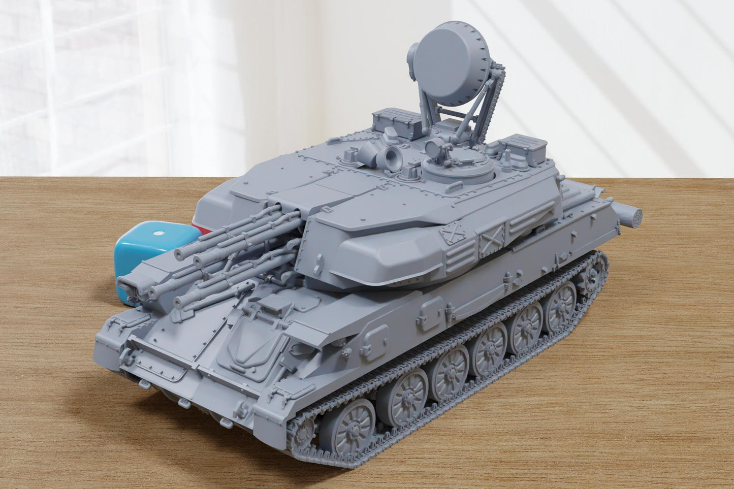 ZSU-23-4V1 Soviet Anti Aircraft Gun - 3D Printed Miniature Tabletop Wargaming Combat Vehicle 28mm / 15mm  Scale