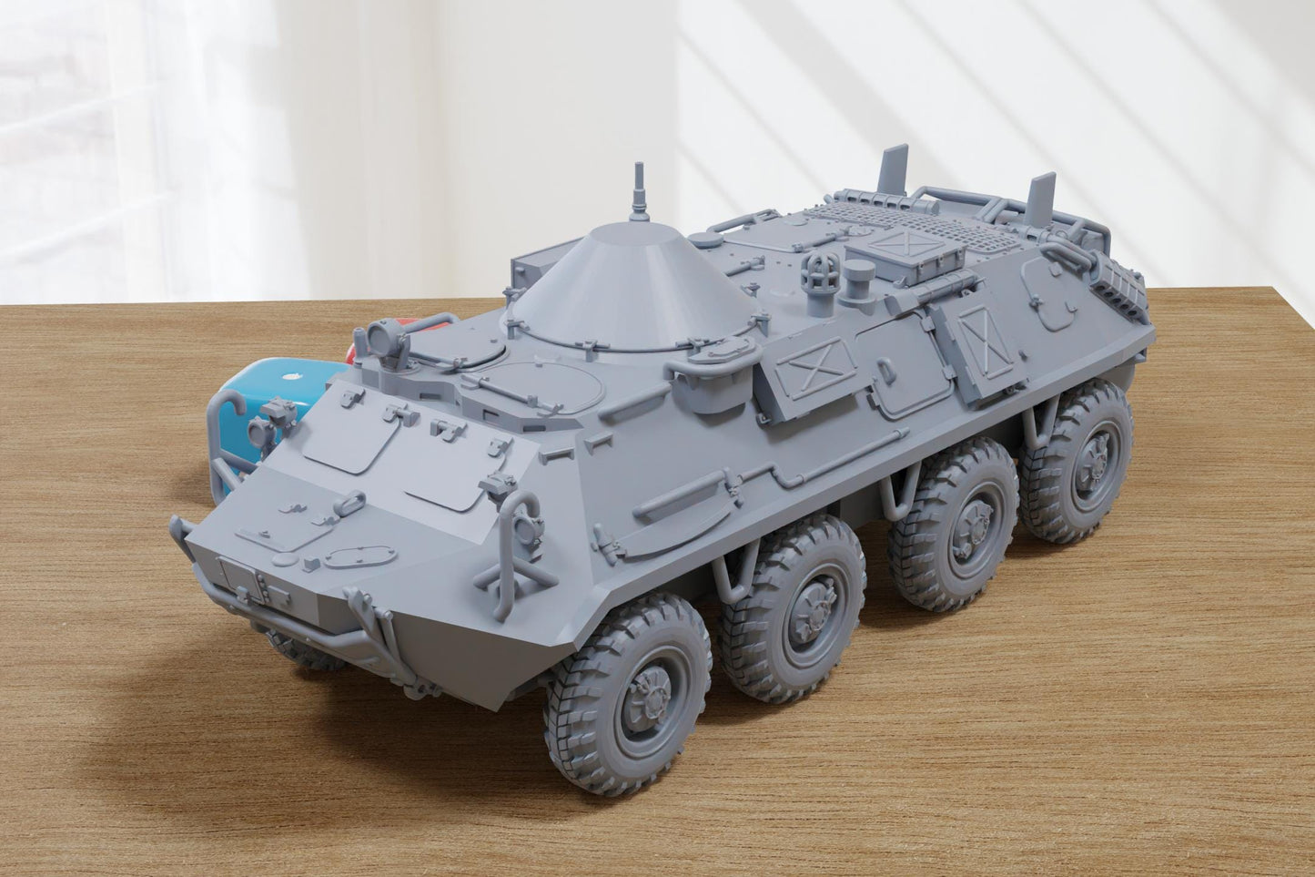 BTR-60 R-975M Soviet APC - 3D Printed Miniature Tabletop Wargaming Combat Vehicle 28mm / 15mm  Scale