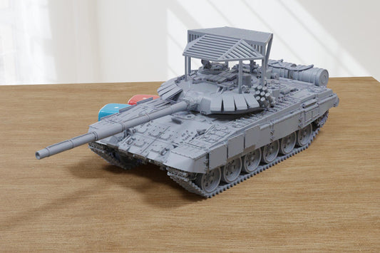 T-72B3 Obr 2011 Soviet Main Battle Tank - 3D Printed Miniature Tabletop Wargaming Combat Vehicle 28mm / 15mm  Scale